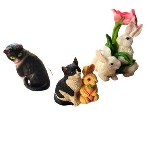 Animal knickknacks.Set of three